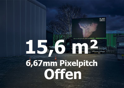 15qm – Offener LED-Trailer – 6,67mm Pixelpitch