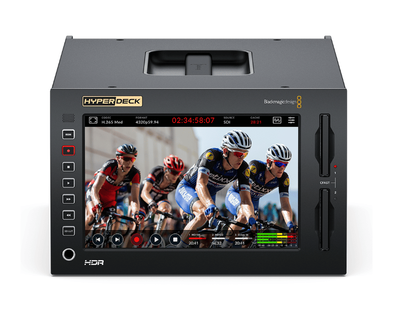 Blackmagic BM-HYPERD/RSTEX8KHDR HyperDeck Extreme 8K  Festplattenrekorder und Videozuspieler